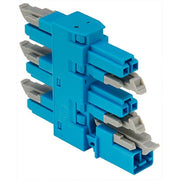 WAGO - Kompaktverteiler für steckbare Gebäudeinstallation 5-fach-Verteiler 2-polig 890-1907 Kod. I,blau − 50 Stück