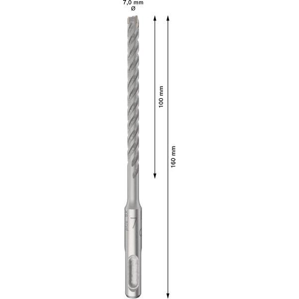 Bosch - Bohrer PRO SDS plus-5X 2608833897VE(10) Hammerbohrer 7 x 100