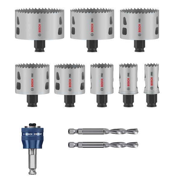 Bosch - Werkzeugset PRO Multi Material PC Plus 2608594430VE(11) Lochsägen-Set 25-86