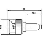 Telegärtner - Koax-Steckverbinder BNC-Kabelstecker 100023460 Crimp G4 (RG-179B/U) − 5 Stück