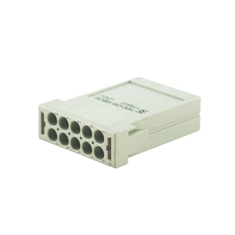 Weidmüller - Kontakteinsatz für Rechtecksteckverbinder Buchsenmodul HDC CM 10 FC 10pol,250V,10A − 10 Stück