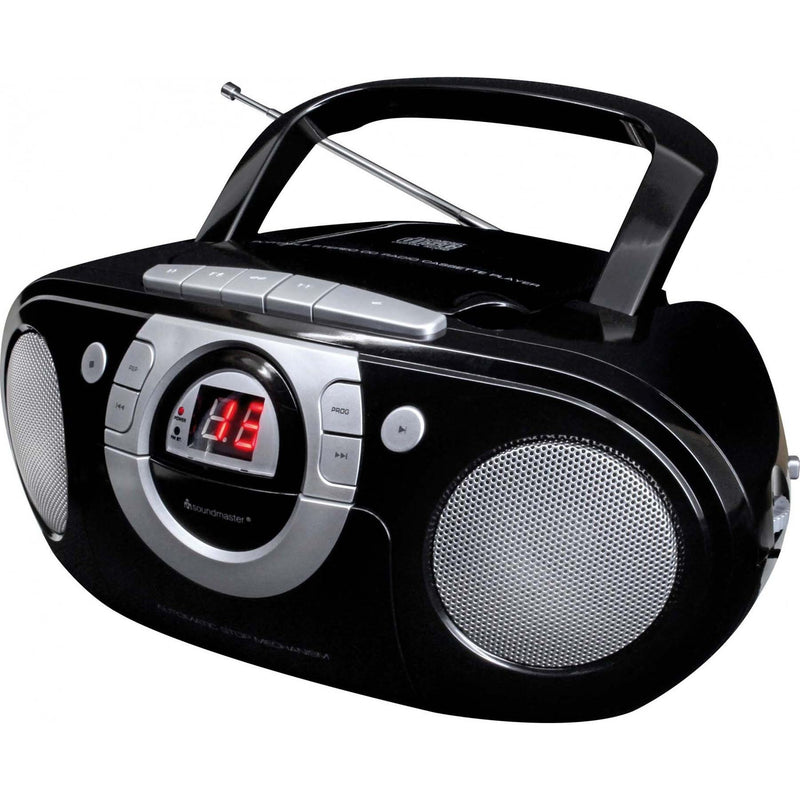 Soundmaster - CD-Player portable CD-Boombox SCD5100SW sw UKW,Kassettenplayer