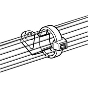 HellermannTyton - Befestigungssockel und -element für Kabelbinder Befestigungssockel LKM PA66 NA 100 Natur − 100 Stück