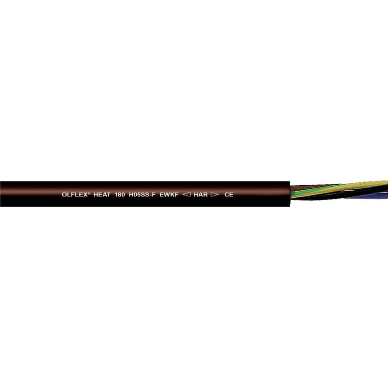 Lapp Kabel&Leitung - Energiekabel < 1 kV, für ortsveränderlichen Einsatz ÖLFLEX HEAT 180 H05SS-F 00469143/500 EWKF 4G2,5 − 500 Meter
