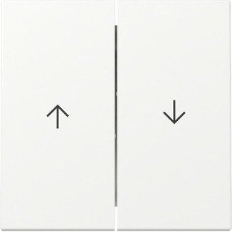 Gira - Abdeckung/Bedienelement für Installationsschalterprogramme Wippe 2f Pfeil 329427 Reinweiß m