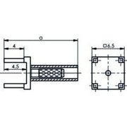 Telegärtner - Koax-Steckverbinder Kabeldirektanschluss f.LTP 100021304 G7 /(RG-316/U) − 5 Stück