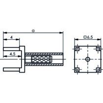 Telegärtner - Koax-Steckverbinder Kabeldirektanschluss f.LTP 100021304 G7 /(RG-316/U) − 5 Stück