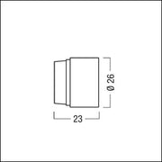 Zumtobel - Lichttechnisches Zubehör/Ersatzteile für Leuchten Abblendtubus SUP2 S TUBE BK