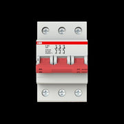 ABB Stotz S&J - Schalter für Reiheneinbau Trennschalter E203/32R Schaltgriff rot
