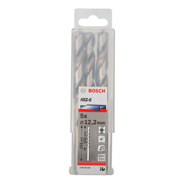 Bosch - Bohrer PRO Metal HSS-G 2608585539 Spiralbohrer 12,2 x