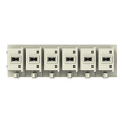 WAGO - Leiterplattensteckverbinder THT-Federleiste gerade 831-3506 Maß 7,62mm,lgr − 24 Stück