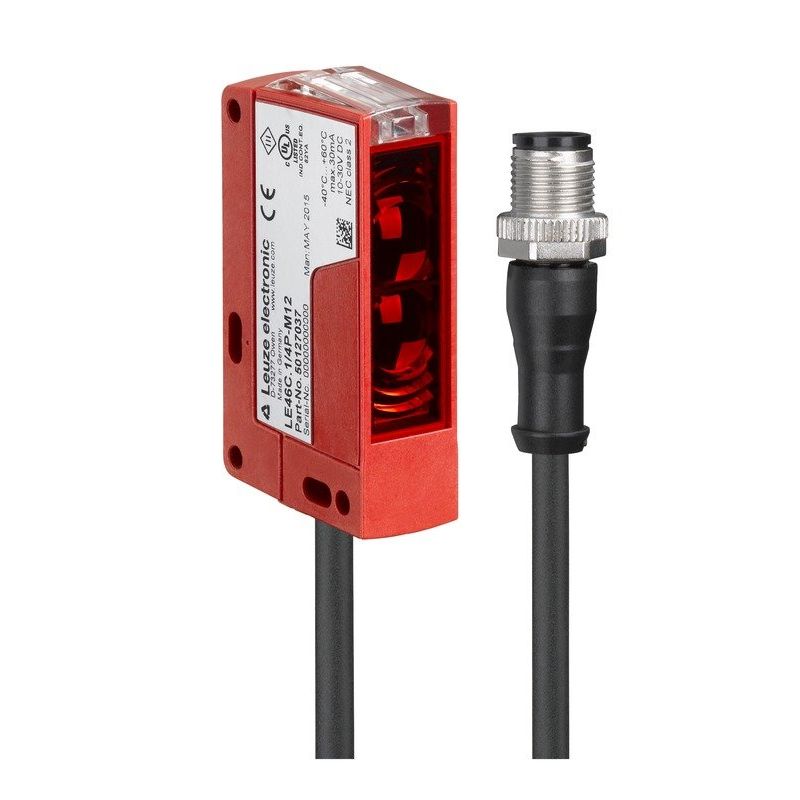 Leuze - Lichttaster mit Hintergrundausblendung Taster HT46C/4X-200-M12 Hintergrundausbl. − 1 Stück