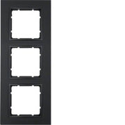 Berker - Abdeckrahmen Rahmen anth/matt 10136626 3fach