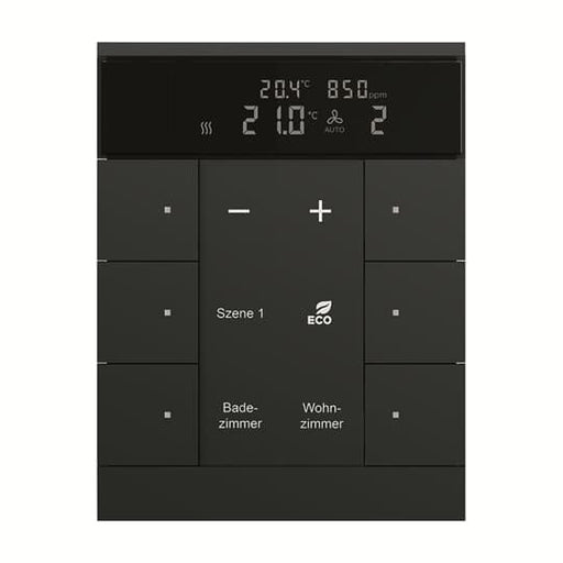 Busch-Jaeger - Bussystem-Physikalischer Sensor HVAC/CO2-Gerät SBC/U6.0.11-885 6fach, BE, sw, matt