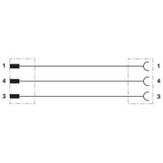 Phoenix Contact - Konfektioniertes Sensor-Aktor-Kabel Sensor-/Aktor-Kabel SAC-3P-M 8MS#1415889