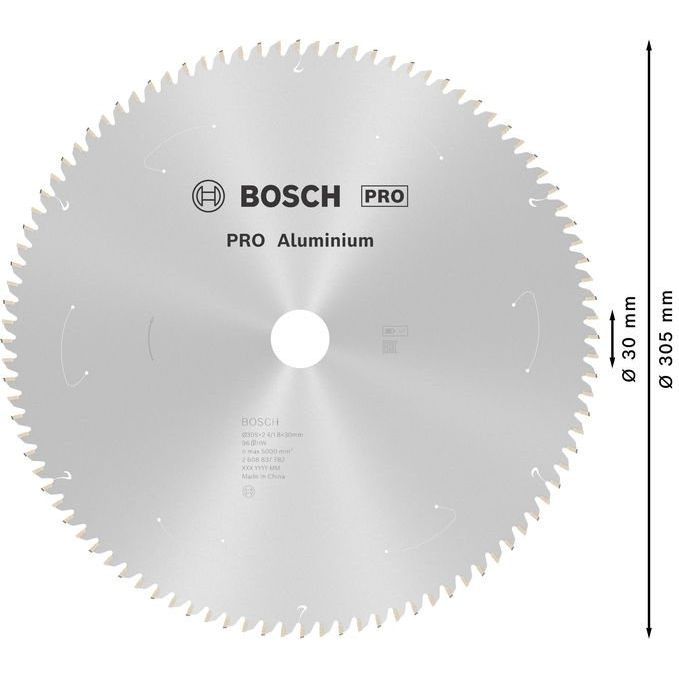Bosch - Kreissägeblatt PRO Aluminium cordless 2608837782 Kreissägeblatt 305 x