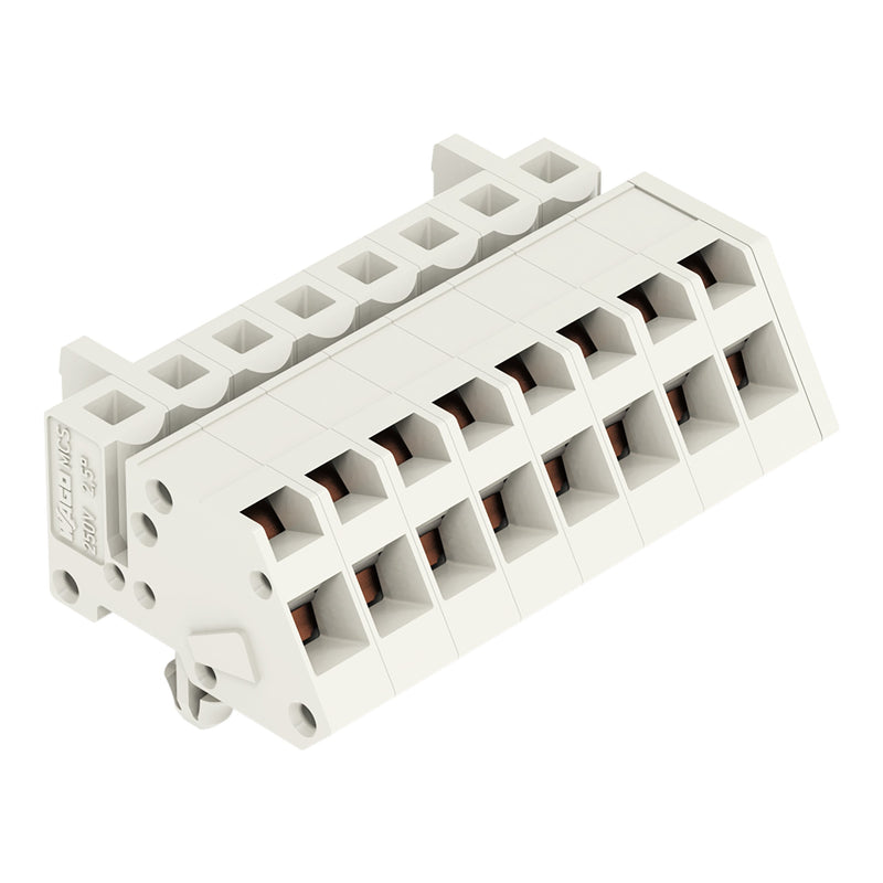 WAGO - Kabelsteckverbinder für Leiterplattensteckverbinder 1-Leiter Federleiste 721-308/008-000 CAGECLAMP 2,5mm²,lgr − 50 Stück