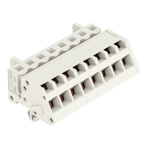 WAGO - Kabelsteckverbinder für Leiterplattensteckverbinder 1-Leiter Federleiste 721-308/008-000 CAGECLAMP 2,5mm²,lgr − 50 Stück