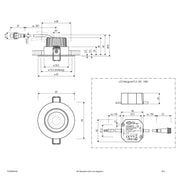 EVN Lichttechnik - Downlight/Strahler/Flutlicht LED-Deckeneinbauleuchte PC650N61440 4000K IP65 alu