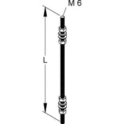 Niedax - Gewindestange M 6/1000 − 25 Stück