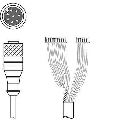 Leuze - Konfektioniertes Sensor-Aktor-Kabel Verbindungsleitung K-DS M12A-M#50115050
