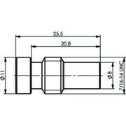 Telegärtner - Zubehör/Ersatzteile für Fernmeldetechnik UHF-Reduzierschraube 100000403 UG175/U(AG) RG58C/U − 5 Stück