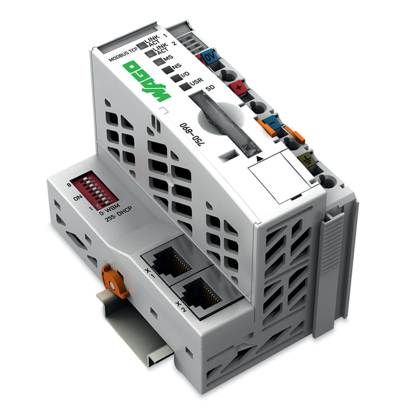 WAGO - SPS-Grundgerät Controller Modbus TCP 750-890 G4 2ETH SD