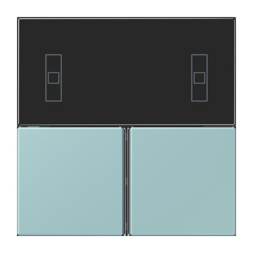 Jung - Abdeckung/Bedienelement für Installationsschalterprogramme Tastensatz 3fach LC 4093 TSA 214 ceruleen clair