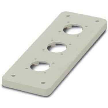 Phoenix Contact - Adapterplatte für Industriesteckverbinder Adapterplatte HC-B 24-ADP-3RST-GY − 10 Stück