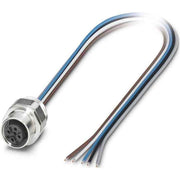 Phoenix Contact - Rundsteckverbinder, feldkonfektionierbar (Industriesteckverbinder) Wanddurchführung SACC-EC-M12 #1554652 Sensor-/Aktor