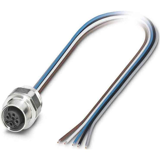 Phoenix Contact - Rundsteckverbinder, feldkonfektionierbar (Industriesteckverbinder) Wanddurchführung SACC-EC-M12 #1554652 Sensor-/Aktor