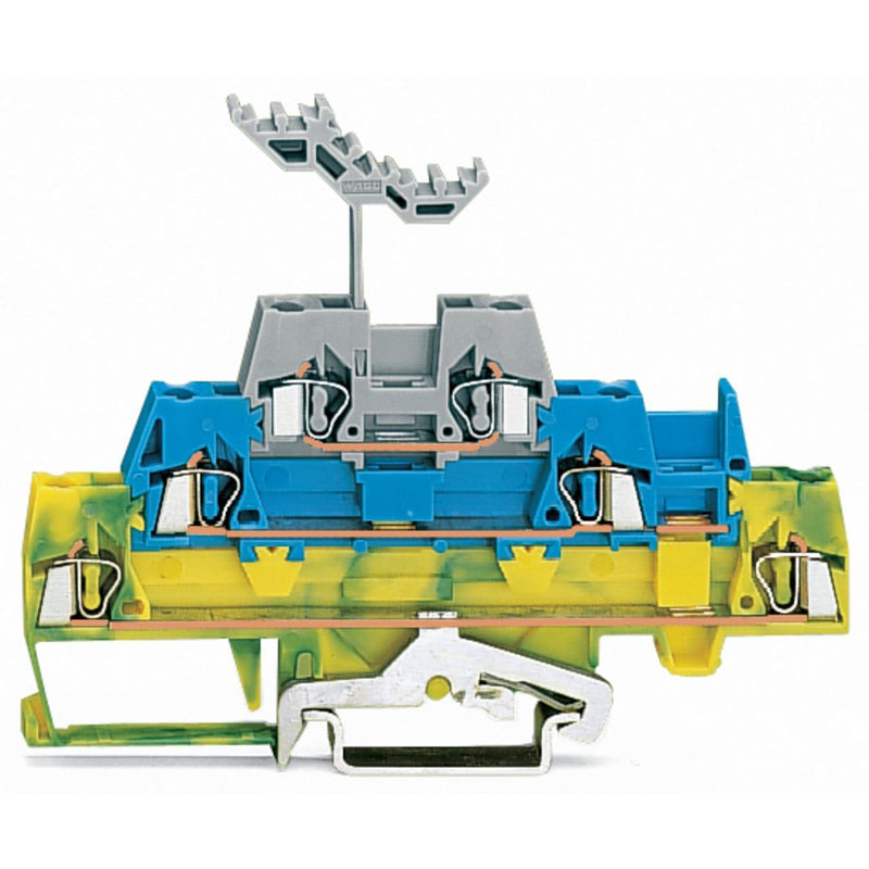 WAGO - Schutzleiter-Reihenklemme Drei-Stock-Klemme 280-547 0,08-2,5mmq gn/ge/bl