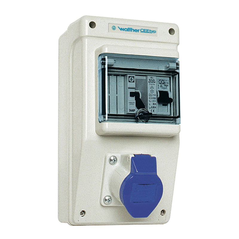 Walther Werke - CEE-Steckdosen-Kombination (IEC 60309) Steckdosekombination 6591001 Kunststoff, 25A