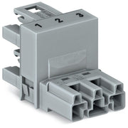 WAGO - Kompaktverteiler für steckbare Gebäudeinstallation h-Verteiler 3-polig 770-1661 Kod. B,grau − 50 Stück