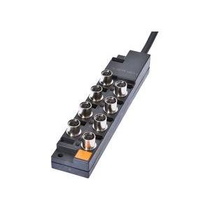 Ipf Electronic - Passiver Sensor-/Aktor-Verteiler (mit Leitung) Verteiler, 26x145x30mm, VK001027 10-30V DC 8x M8