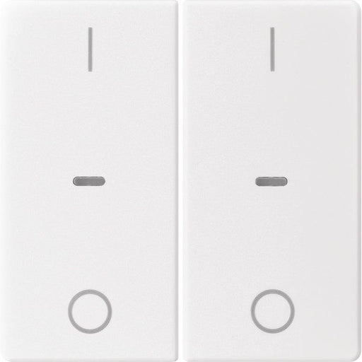 Berker - Abdeckung/Bedienelement für Installationsschalterprogramme Abdeckung Tastsensor-Modul 80962329 2-fach polarweiß