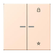 Jung - Bedienelement intelligent eNet Taster Universal 1f. FM LC 1701 228 rose pale (32091)