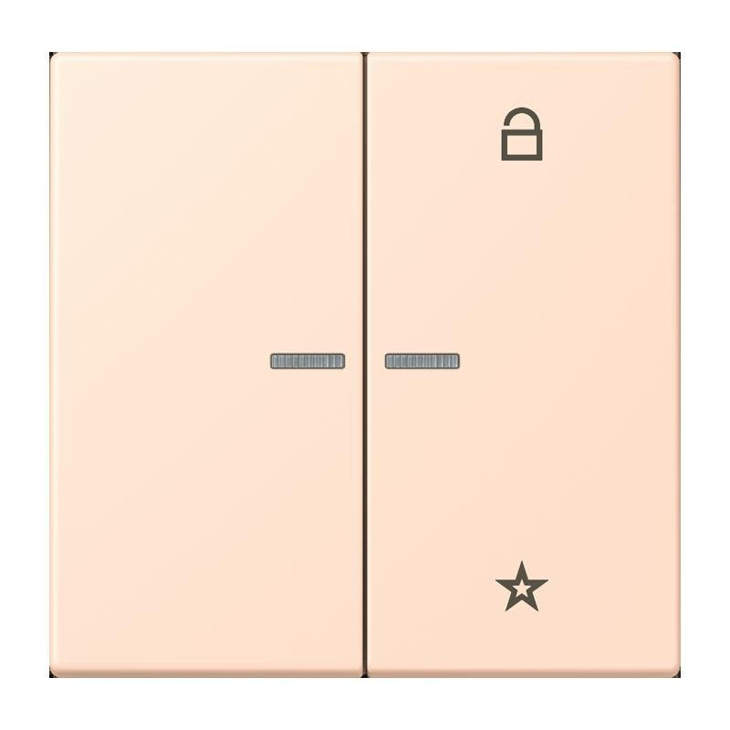 Jung - Bedienelement intelligent eNet Taster Universal 1f. FM LC 1701 228 rose pale (32091)