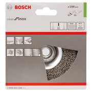 Bosch - Rotierende Drahtbürste PRO Stainless Steel clean 2608622108 Kegelbürste 100 x