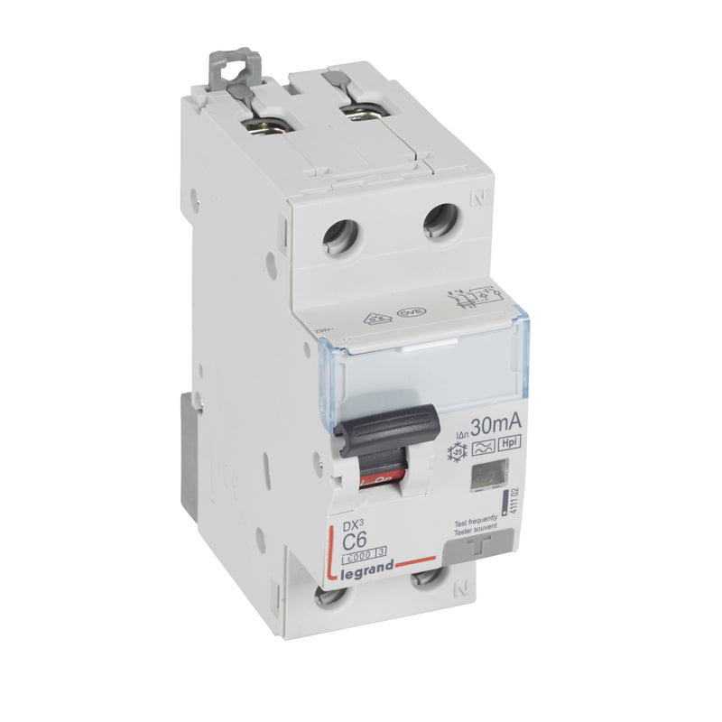 Legrand - Kombination FI-Schalter/Leitungsschutzschalter FI/LS-Schalter Legrand 411102 C-Charakt., 6A, 6kA