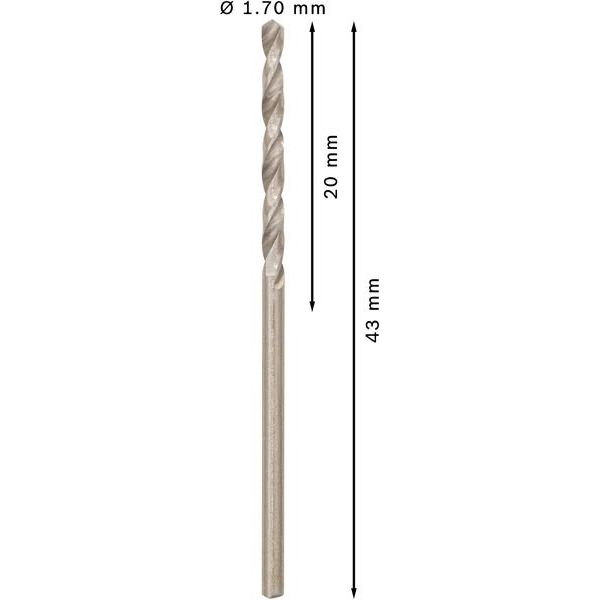 Bosch - Bohrer PRO Metal HSS-G 2608585472 Spiralbohrer 1,7 x