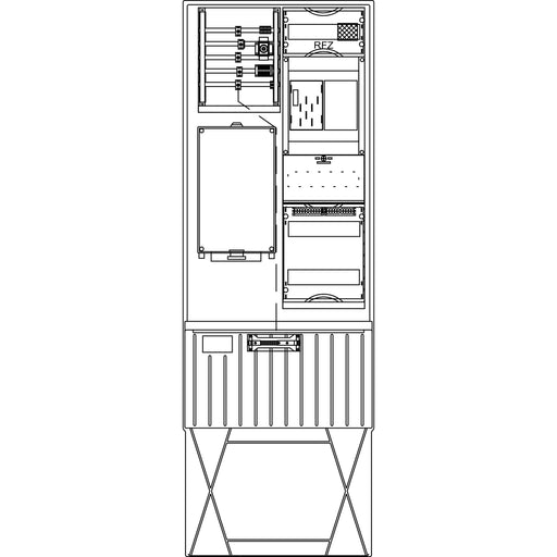Elsta Mosdorfer - Zähler-Komplettschrank Zähleranschlusssäule ZS321B.S1.24AV A320 S1 1Z BKEI 24TE