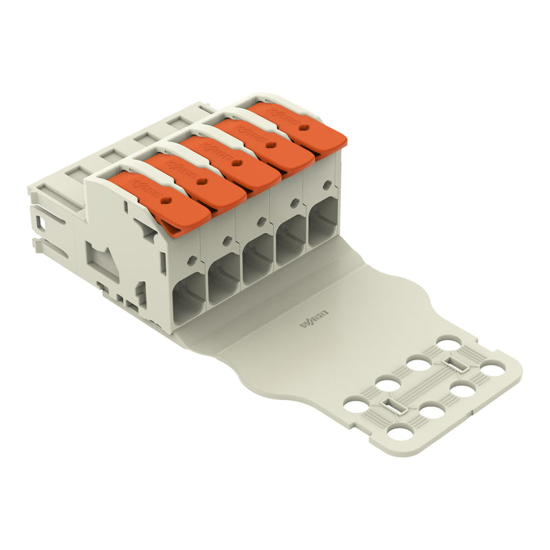 WAGO - Ein- und mehrpolige Klemmenleiste 1-Leiter-Stiftleiste 832-1205/335-000 Push-inCAGECLAMP,lgr − 10 Stück