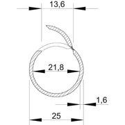 OBO Bettermann - Elektro-Installationsrohr Kunststoff Rohr offen M25 2953 M25 LGR lgr, 2m PVC − 2 Meter