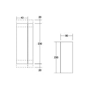 Brumberg Leuchten - Decken-/Wandleuchte LED-Wandanbauleuchte 230V 60127183