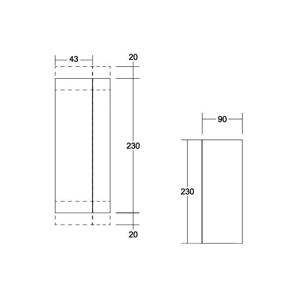 Brumberg Leuchten - Decken-/Wandleuchte LED-Wandanbauleuchte 230V 60127183