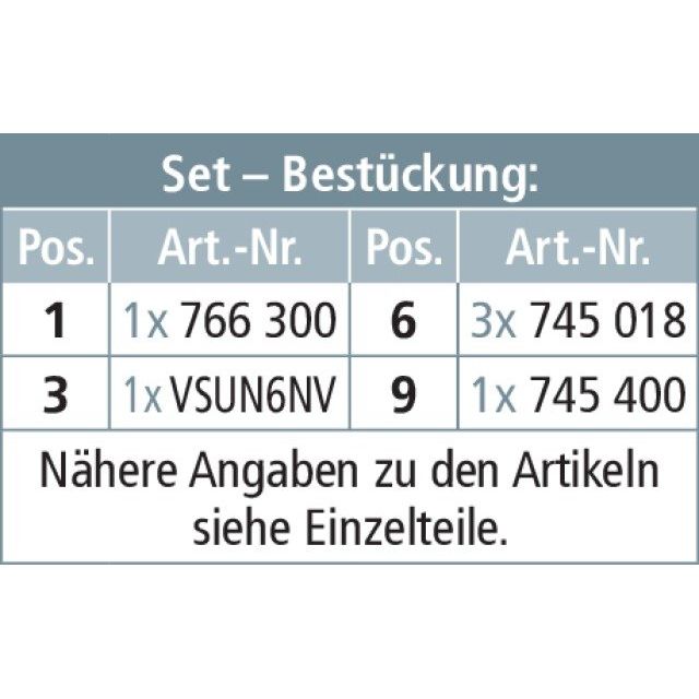 DEHN - Erdungs- und Kurzschließvorrichtung Erdungs-u.Kurzschließ-Set EKS TI KVS SBK TI f. KVS