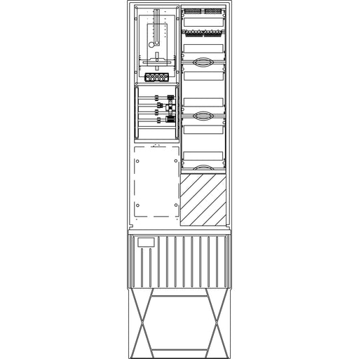 Elsta Mosdorfer - Zähler-Komplettschrank Zähleranschlusssäule ZS341.S2.24V A340 S2 1Z 3.HZ 24TE