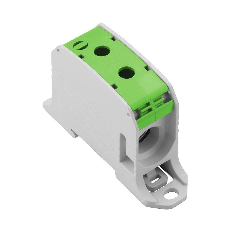Weidmüller - Durchgangs-Reihenklemme Potentialverteilerklemme WPD 131 1X95/1X95 GN 95, 155A, Pole: 1 − 2 Stück