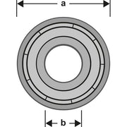 Bosch - Systemzubehör für Fräsen (Akku/elektrisch) Führungskugellager-Set, 2608629391 Expert for Wood